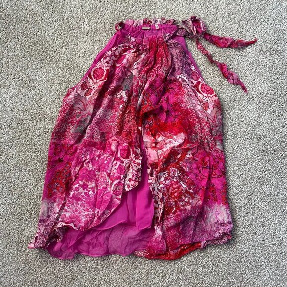 elie tahari pink blouse 💗 xs - Picture 1 of 7